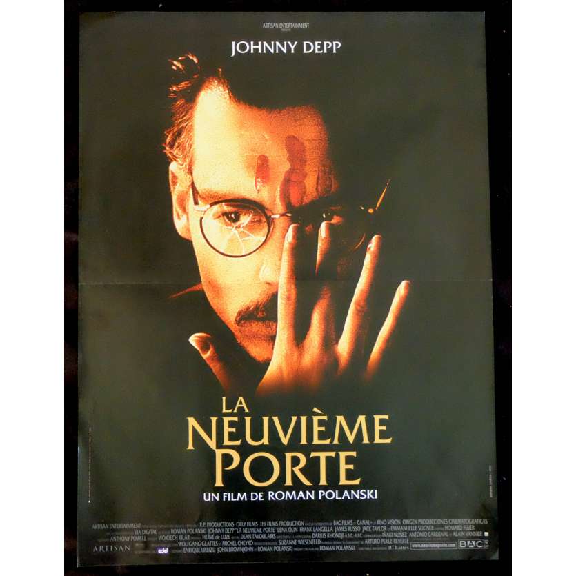 THE NINTH GATE French Movie Poster  15x21 - 1999 - Roman Polanski, Johnny Depp