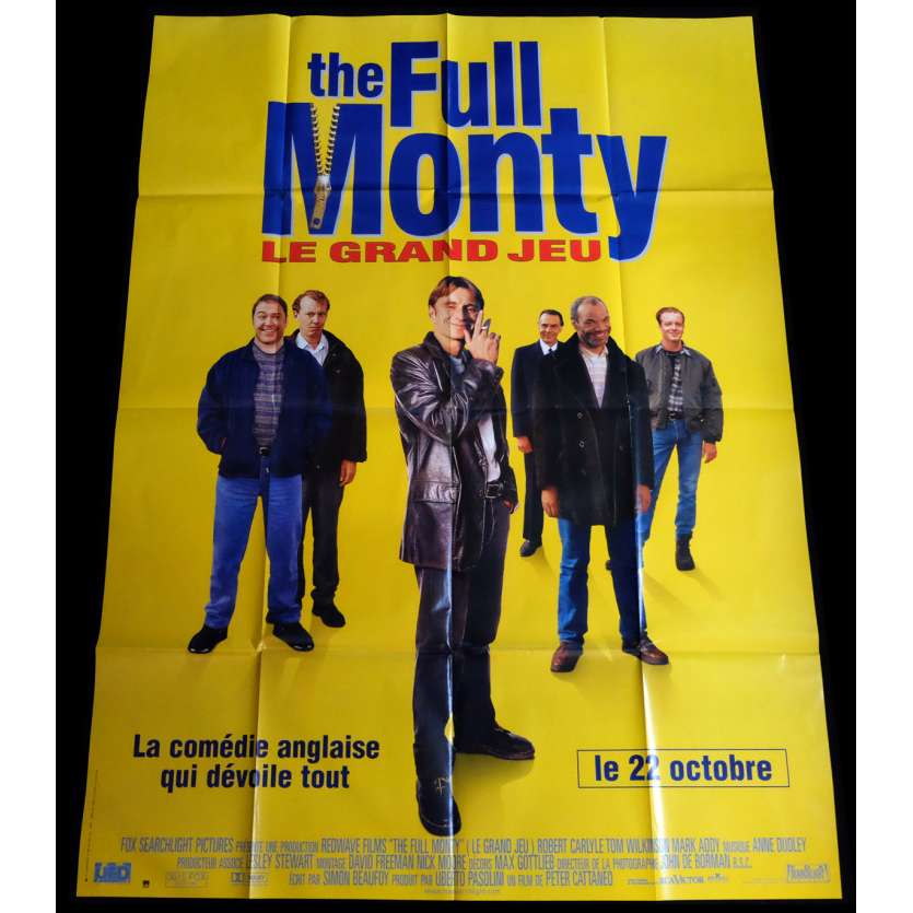 THE FULL MONTY Affiche de film 120x160 - 1997 - Robert Carlyle, Peter Cattaneo