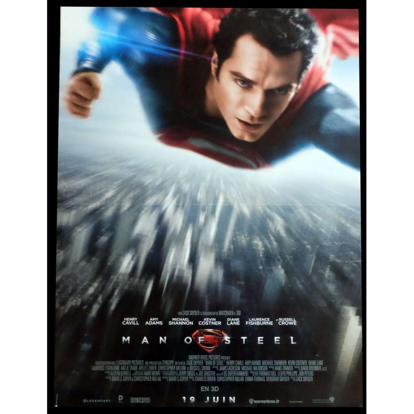 Man Of Steel French Movie Poster 15x21 2013 Zack Snyder Henry Cavill