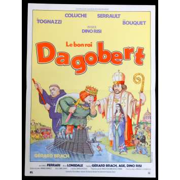 LE BON ROI DAGOBERT French Movie Poster 15x21 - 1984 - Dino Risi, Coluche