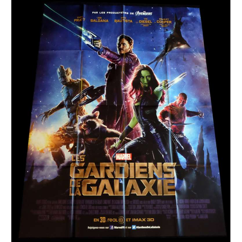 LES GARDIENS DE LA GALAXIE Affiche de film  120x160 - 2014 - Chris Pratt, James Gunn
