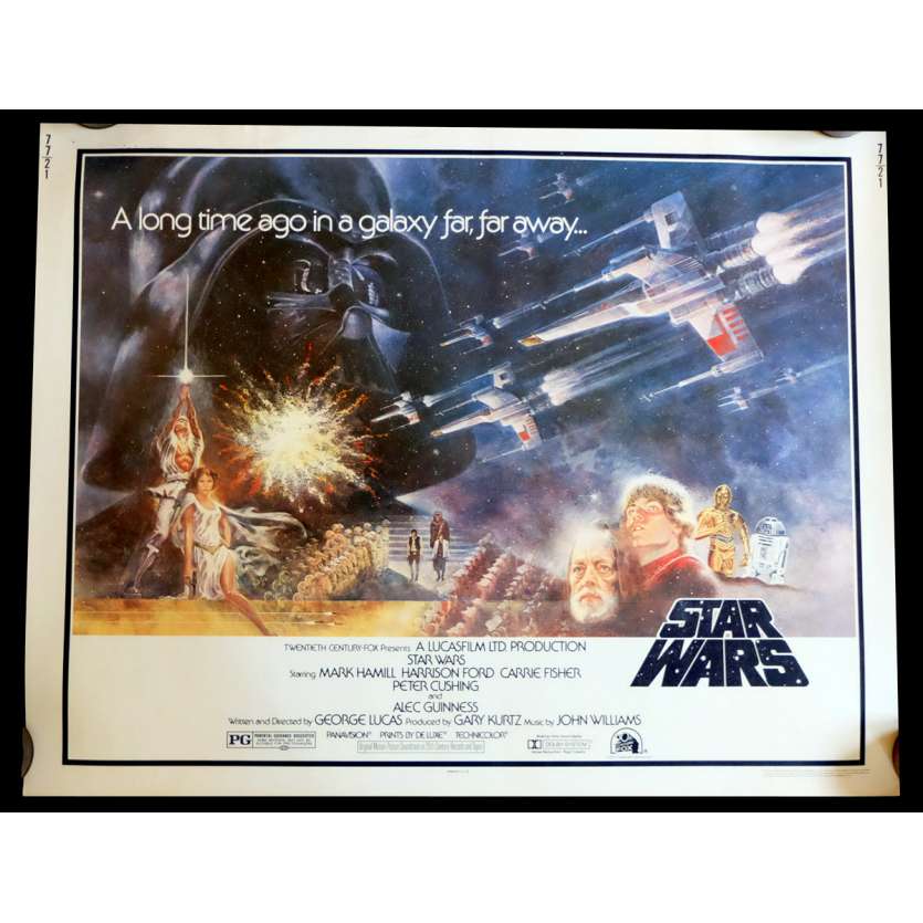 STAR WARS - A NEW HOPE US Movie Poster 22x28 - 1977 - George Lucas, Harrison Ford