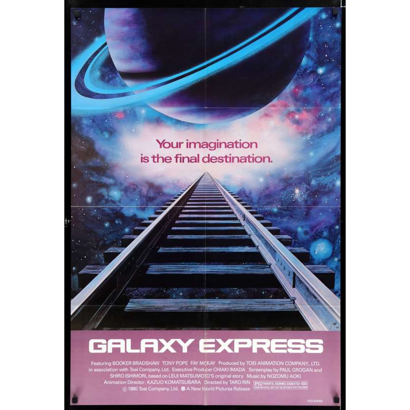 GALAXY EXPRESS 999 US Movie Poster  29x41 - 1980 - Rintaro, Mazako Mozawa