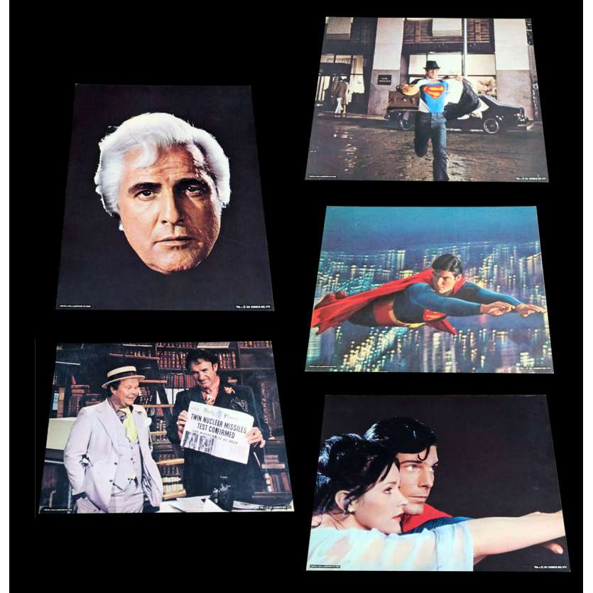 SUPERMAN Photos de film x5 28x36 - 1978 - Christopher Reeves, Richard Donner