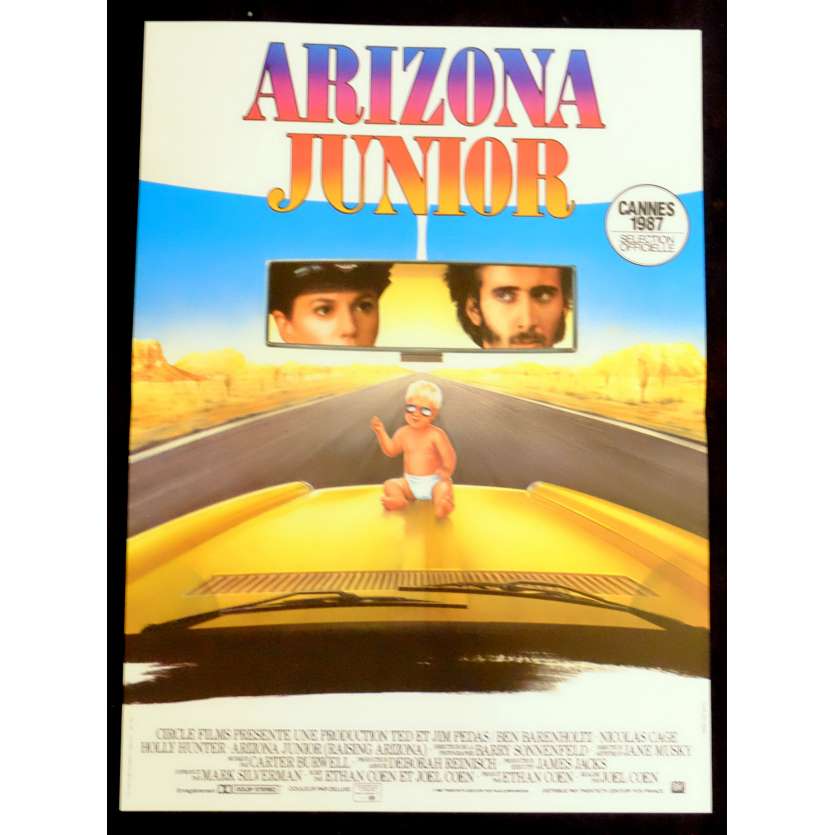 ARIZONA JUNIOR French Movie Poster 15x21 - 1987 - Ethan Coen, Nicolas Cage