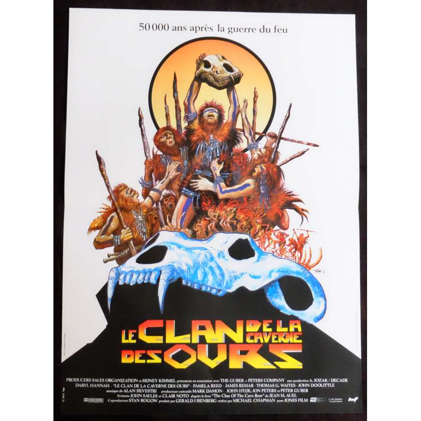 THE CLAN OF THE CAVE BEAR French Movie Poster 15x21 - 1986 - Micahel Chapman, Daryl Hannah
