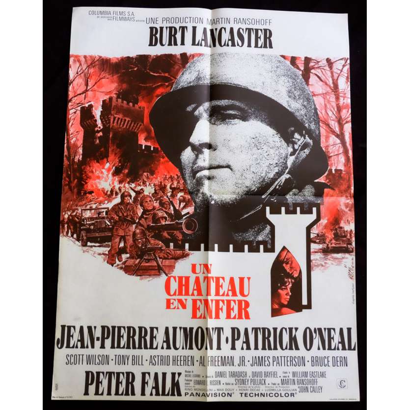 UN CHÂTEAU EN ENFER Affiche de film 60x80 - 1969 - Burt Lancaster, Sydney Pollack