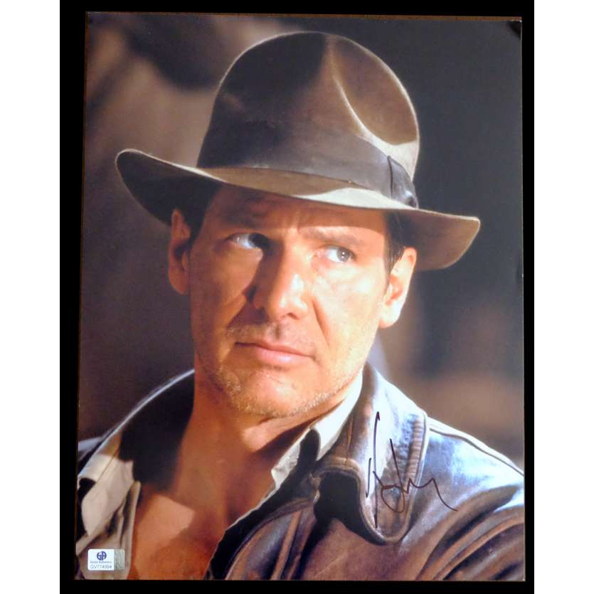 INDIANA JONES US Signed Still 11x14 - 1984 - Steven Spielberg, Harrison Ford