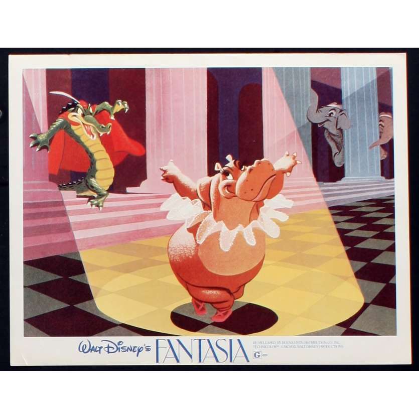 FANTASIA US Lobby Card N2 11x14 - R1982 - Walt Disney, Deems Taylor