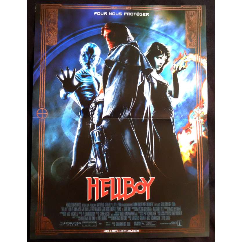 HELLBOY Affiche de film 40x60 - 2004 - Ron Perlman, Guillermo Del Toro