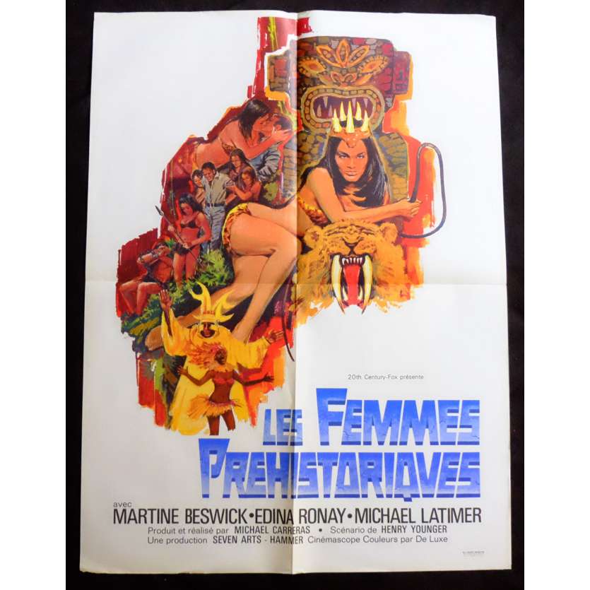 LES FEMMES PREHISTORIQUES Affiche de film 60x80 - 1967 - Edina Ronay, Michael Carreras