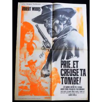 PRIE ET CREUSE TA TOMBE Affiche de film 60x80 - 1968 - Robert Woods, Edoardo Mulargia