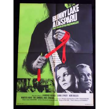 BUNNY LAKE IS MISSING French Movie Poster 23x32 - 1965 - Otto Preminger, Laurence Olivier