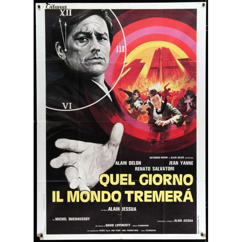 ARMAGUEDDON Italian Movie Poster 35x55 - 1977 - Alain Jessua, Alain Delon
