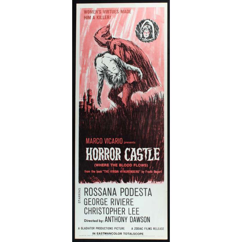LA VIERGE DE NUREMBERG Affiche de film  69x104 - 1963 - Rossana Podestà, Antonio Margheriti