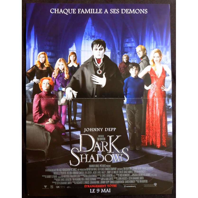 DARK SHADOWS French Movie Poster  15x21 - 2012 - Tim Burton, Johnny Depp