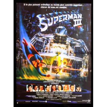 SUPERMAN 3 Affiche de film 40x60 - 1983 - Christopher Reeves, Richard Lester