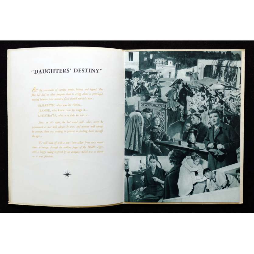 DAUGHTERS OF DESTINY French Pressbook 24p 9x12 - 1954 - Christian Jacques, Claudette Colbert