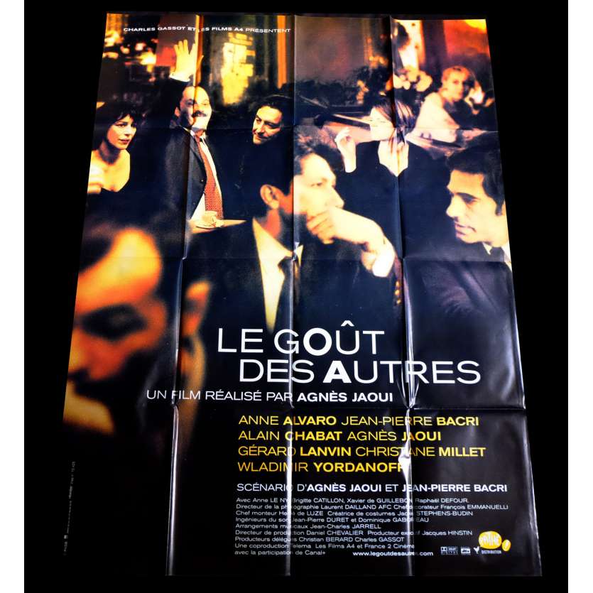 LE GOUT DES AUTRES Affiche de film 120x160 - 2000 - Jean-Pierre Bacri, Agnès Jaoui