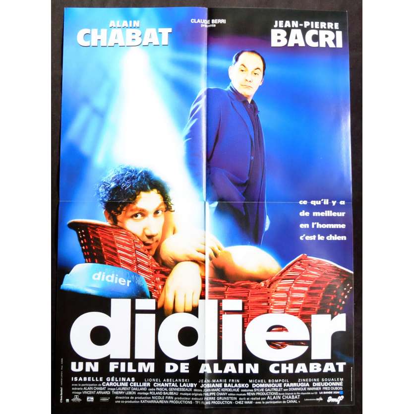 DIDIER French Movie Poster 23x32 - 1997 - Alain Chabat, Jean-Pierre Bacri