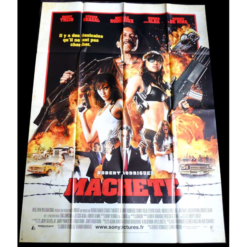 MACHETE Style B Affiche de film 120x160 - 2010 - Danny Trejo, Robert Rodriguez