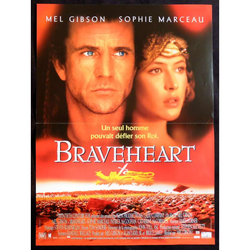 BRAVEHEART Affiche de film 40x60 - 1995 - Patrick McGoohan, Mel Gibson