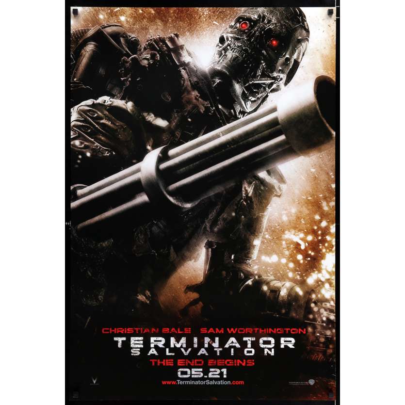 TERMINATOR SALVATION teaser US Movie Poster 29x41 - 2009 - McG, Christian Bale