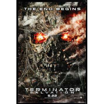 TERMINATOR SALVATION teaser US Movie Poster 29x41 - 2009 - McG, Christian Bale