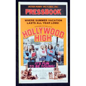 HOLLYWOOD HIGH US Pressbook 11x17 - 1976 - Patrick Wright, Susanne Severeid