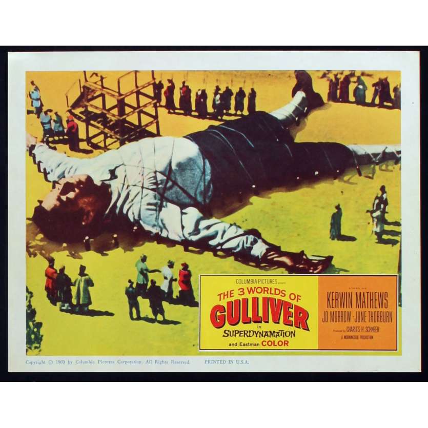 LES VOYAGES DE GULLIVER Photo de film N6 28x36 - 1960 - Kerwin Mathews, Ray Harryhausen