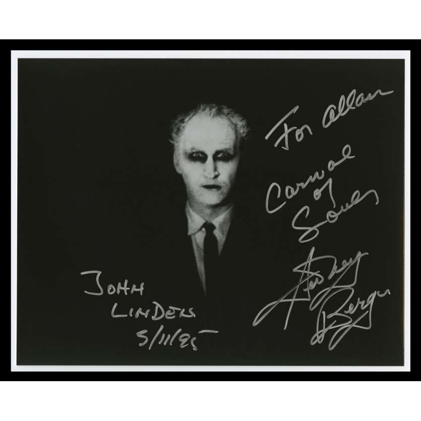 CARNIVAL OF SOULS US Signed Still 8x10 - 1995 - Herk Harvey, Sidney Berger