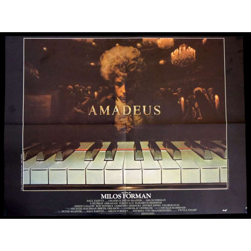 AMADEUS French Movie Poster 23x32 - 1984 - Milos Forman, F. Murrray Abraham