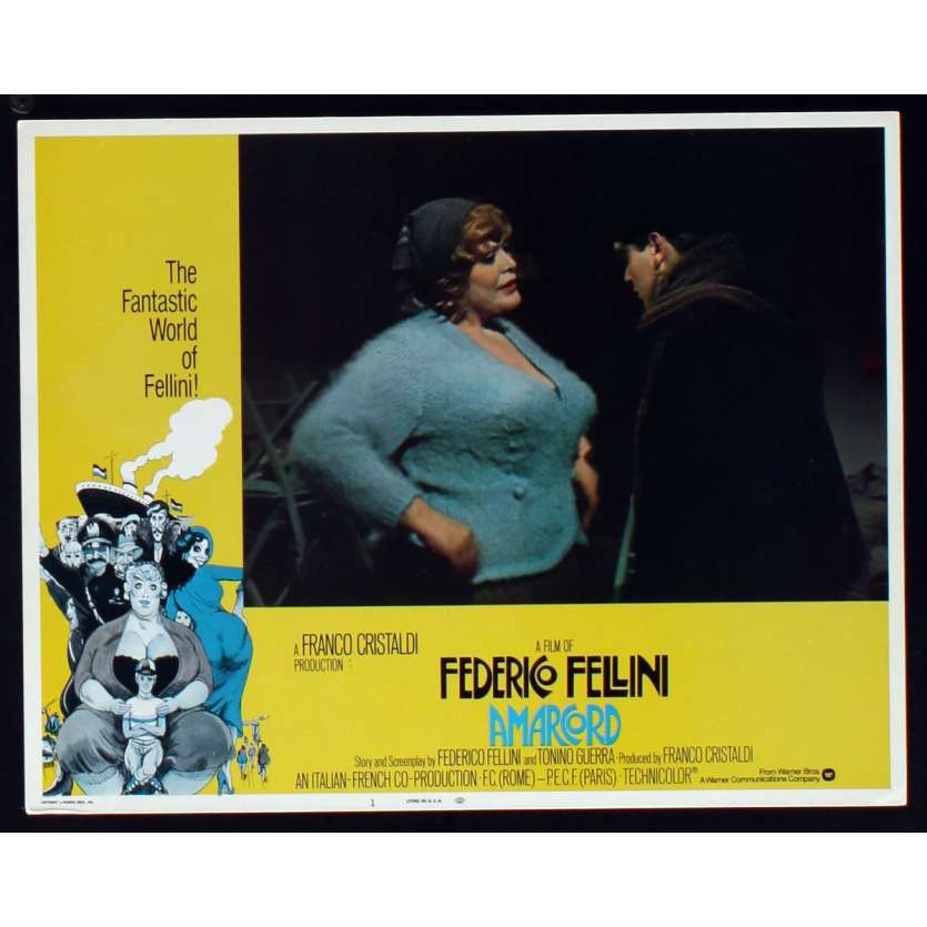 AMARCORD Photo de film N8 28x36 - 1974 - Magali Noel, Federico Fellini