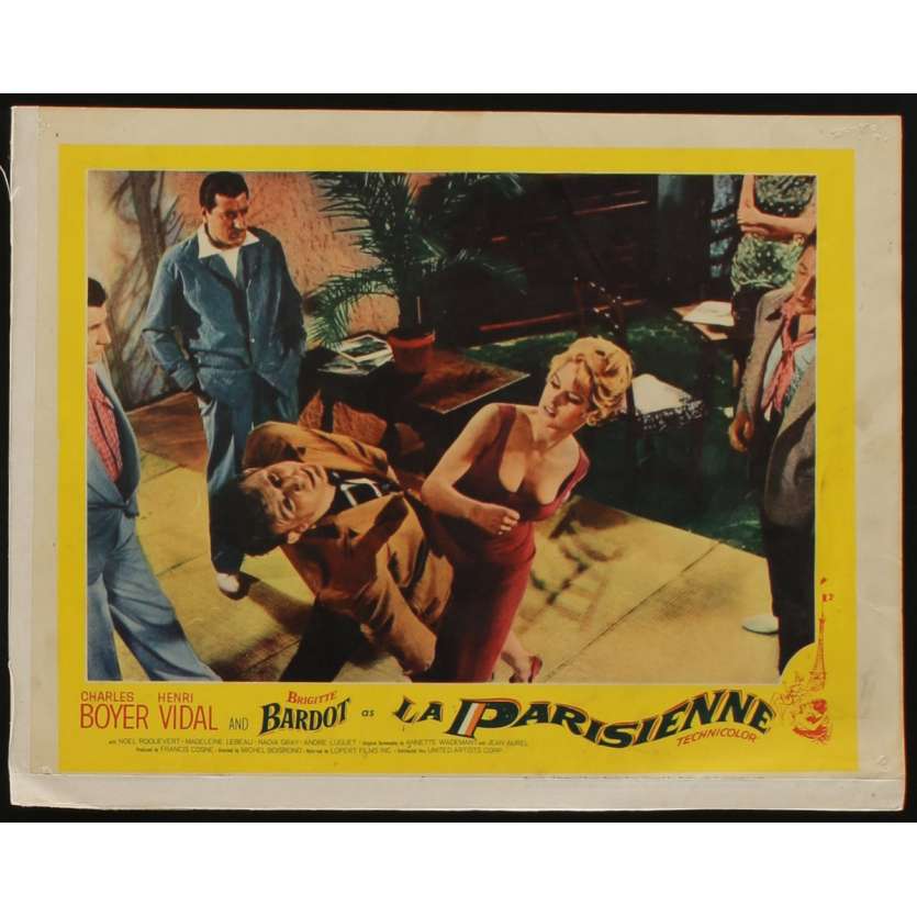 LA PARISIENNE US Lobby Card N2 11x14 - 1958 - Michel Boisrond, Brigitte Bardot