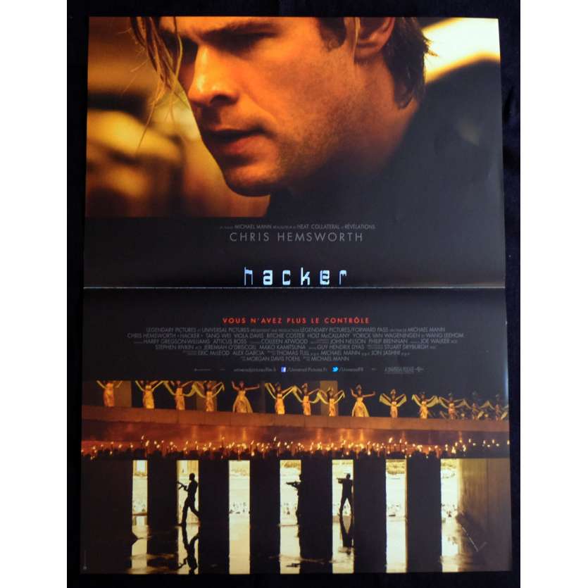 BLACKHAT French Movie Poster 15x21 - 2015 - Michael Mann, Chris Hemsworth