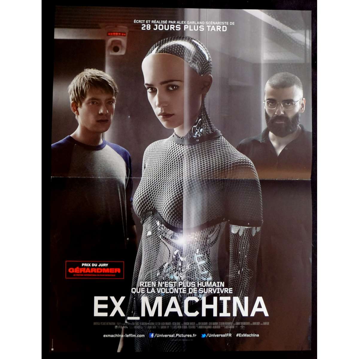 EX_MACHINA French Movie Poster 15x21 - 2015 - Alex Garland, Alicia Vikander...
