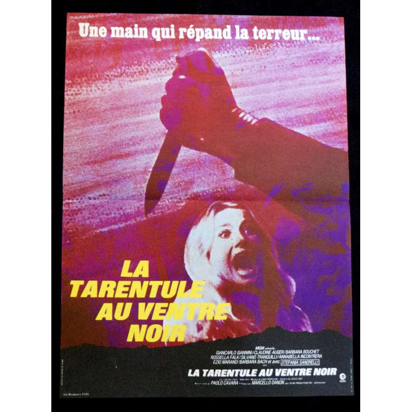 BLACK BELLY OF THE TARANTULA French Movie Poster 15x21 - 1971 - Paolo Cavara, Claudine Auger