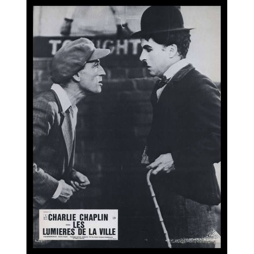CITY LIGHTS French Lobby Card N12 9x12 - R1978 - Charlie Chaplin, Virginia Cherill