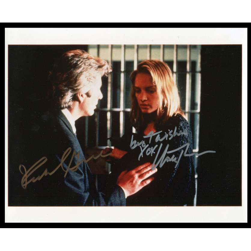 UMA THURMAN - RICHARD GERE Signed Photo 8x10 - 1990's - ,