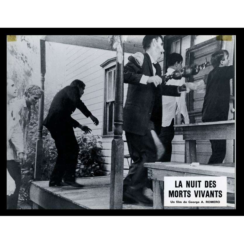 NIGHT OF THE LIVING DEAD French Lobby card N2 9x12 - 1968 - George A. Romero, Duane Jones