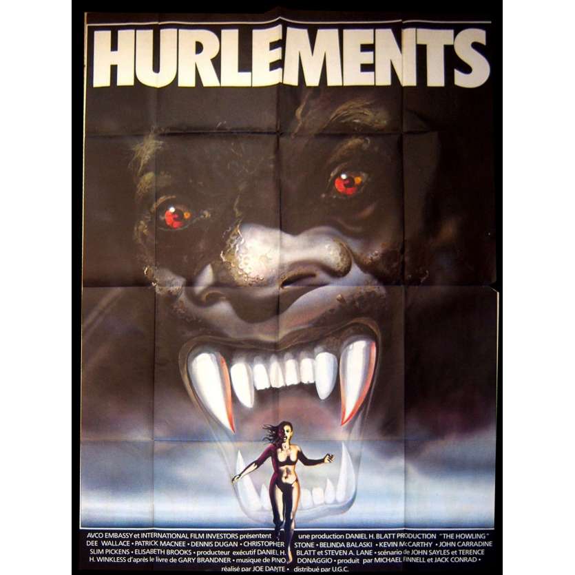 HURLEMENTS Affiche de film 120x160 - 1981 - Dee Wallace, Joe Dante