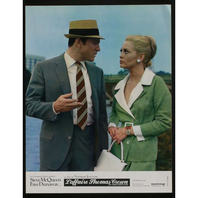THOMAS CROWN AFFAIR French Lobby card N10 9x12 - 1968 - Norman Jewison, Steve McQueen