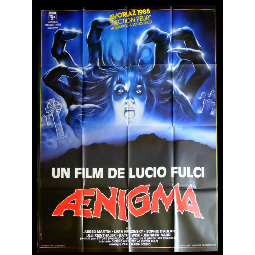 AENIGMA Affiche de film 120x160 - 1987 - Jared Martin, Lucio Fulci