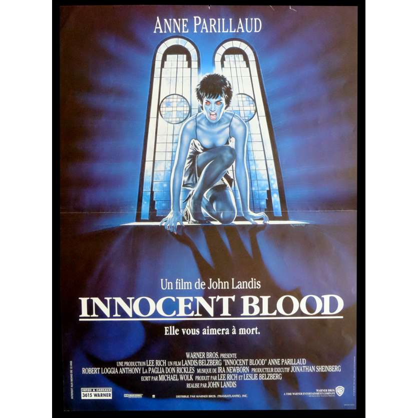 INNOCENT BLOOD French Movie Poster 15x21 - 1992 - John Landis, Anne Parillaud