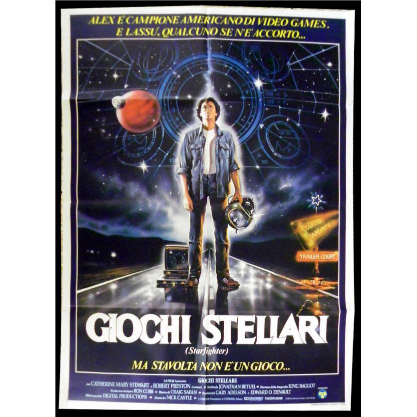 THE LAST STARFIGHTER Italian Movie Poster 39x55 - 1985 - , Lance Guest