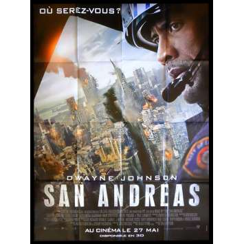 SAN ANDREAS Def. Affiche de film 120x160 - 2015 - Dwayne Johnson, Brad Peyton