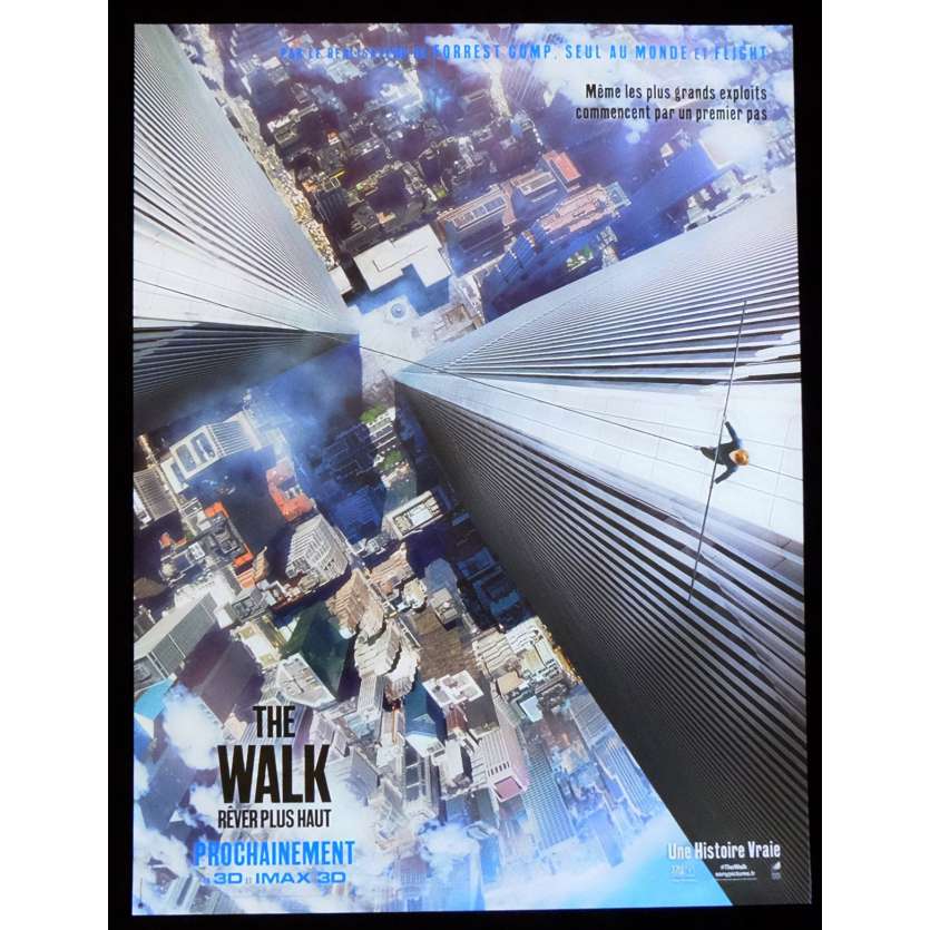 THE WALK Affiche de film Twin Towers 40x60 - 2015 - Joseph Gorgon-Levitt, Robert Zemeckis