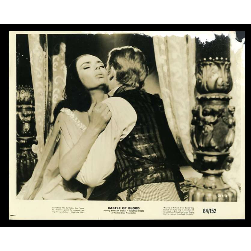 CASTLE OF BLOOD US Movie Still 8X10 - 1964 - Sergio Corbucci, Barbara Steele