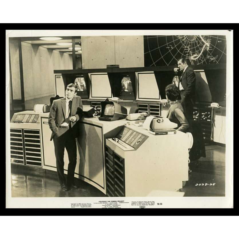 COLOSSUS THE FORBIN PROJECT US Movie Still 8X10 - 1970 - Joseph Sargent, Eric Braeden