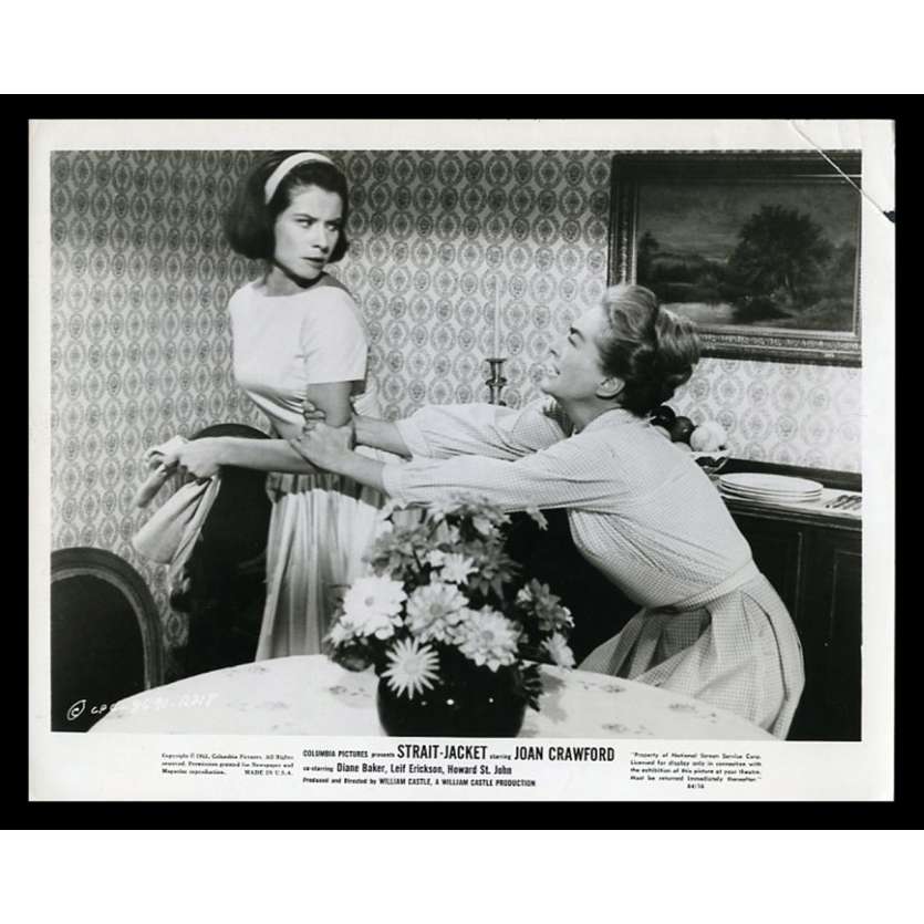 STRAIGHT JACKET Photo de presse  20x25 - 1963 - Joan Crawford, William Castle